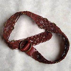 Abercrombie and fitch Brown Leather Belt Size XS/S